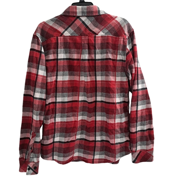 Red Plaid Flannel Women's Size Large - Picture 2 of 6